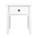 Bedside Tables Drawer Side Table Nightstand White Storage Cabinet White Lamp - Delldesign Living - Furniture > Bedroom - free-shipping, hamptons