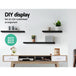 Artiss 3 Piece Floating Wall Shelves - Black - Delldesign Living - Home & Garden > Storage - free-shipping