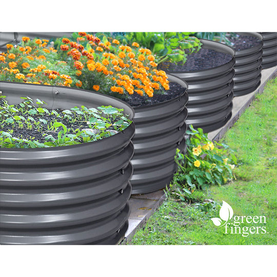 Greenfingers 160X80X42CM Galvanised Raised Garden Bed Steel Instant Planter - Delldesign Living - Home & Garden > Garden Beds - 