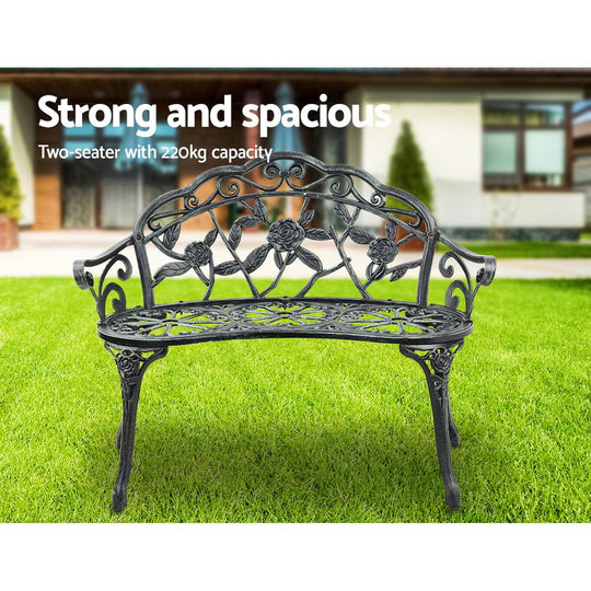 Gardeon Victorian Garden Bench - Green - Delldesign Living - Furniture > Outdoor - free-shipping