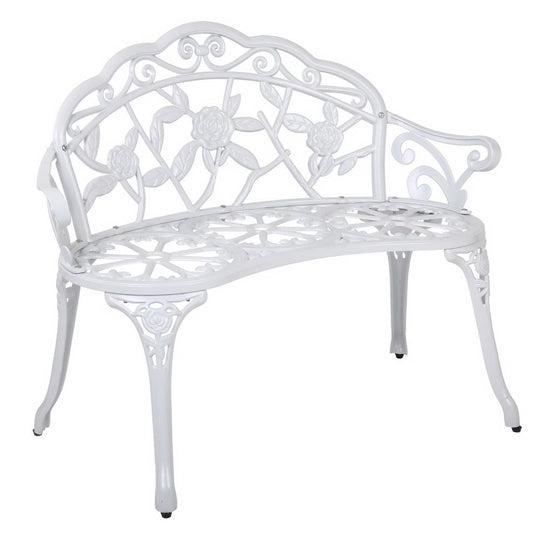 Gardeon Victorian Garden Bench White - Delldesign Living - Furniture > Outdoor - free-shipping