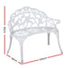 Gardeon Victorian Garden Bench White - Delldesign Living - Furniture > Outdoor - free-shipping