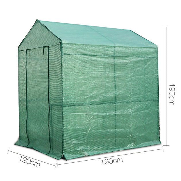 Greenfingers Greenhouse Garden Shed Green House 1.9X1.2M Storage Plant Lawn - Delldesign Living - Home & Garden > Green Houses - 