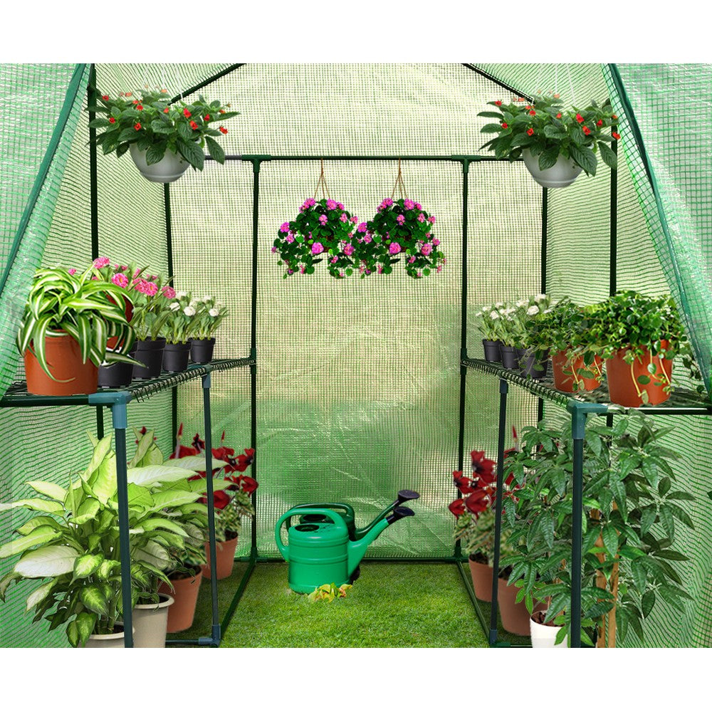 Greenfingers Greenhouse Garden Shed Green House 1.9X1.2M Storage Plant Lawn - Delldesign Living - Home & Garden > Green Houses - 