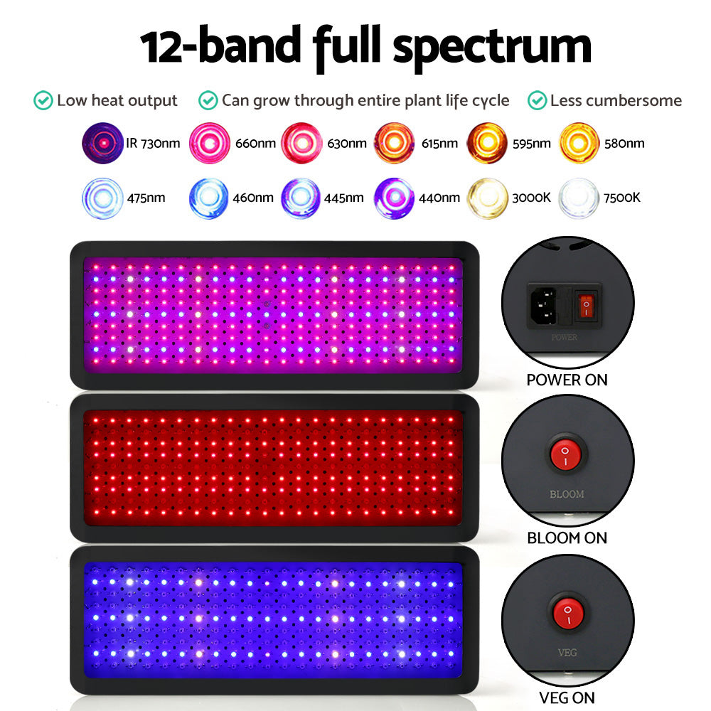 Greenfingers 2000W LED Grow Light Full Spectrum - Delldesign Living - Home & Garden > Lighting - free-shipping