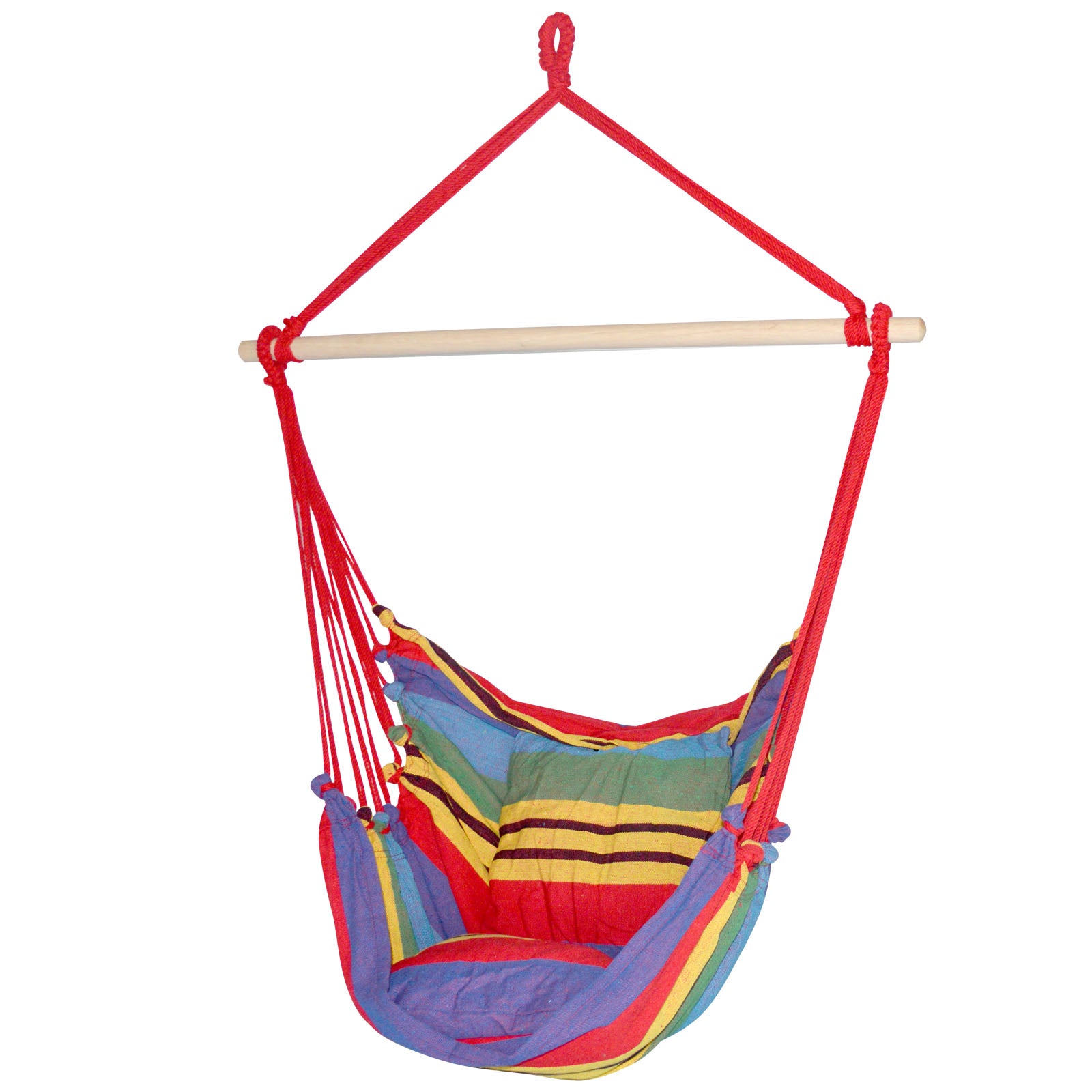 Gardeon Hammock Swing Chair with Cushion - Multi-colour - Delldesign Living - Home & Garden > Hammocks - free-shipping