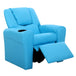 Keezi Kids Recliner Chair Blue PU Leather Sofa Lounge Couch Children Armchair - Delldesign Living - Baby & Kids > Kid's Furniture - free-shipping