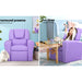 Keezi Kids Recliner Chair Purple PU Leather Sofa Lounge Couch Children Armchair - Delldesign Living - Baby & Kids > Kid's Furniture - free-shipping