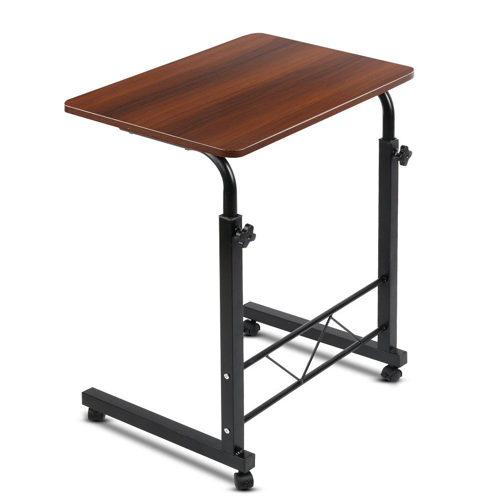 Artiss Laptop Table Desk Portable - Dark Wood - Delldesign Living - Furniture > Office - free-shipping
