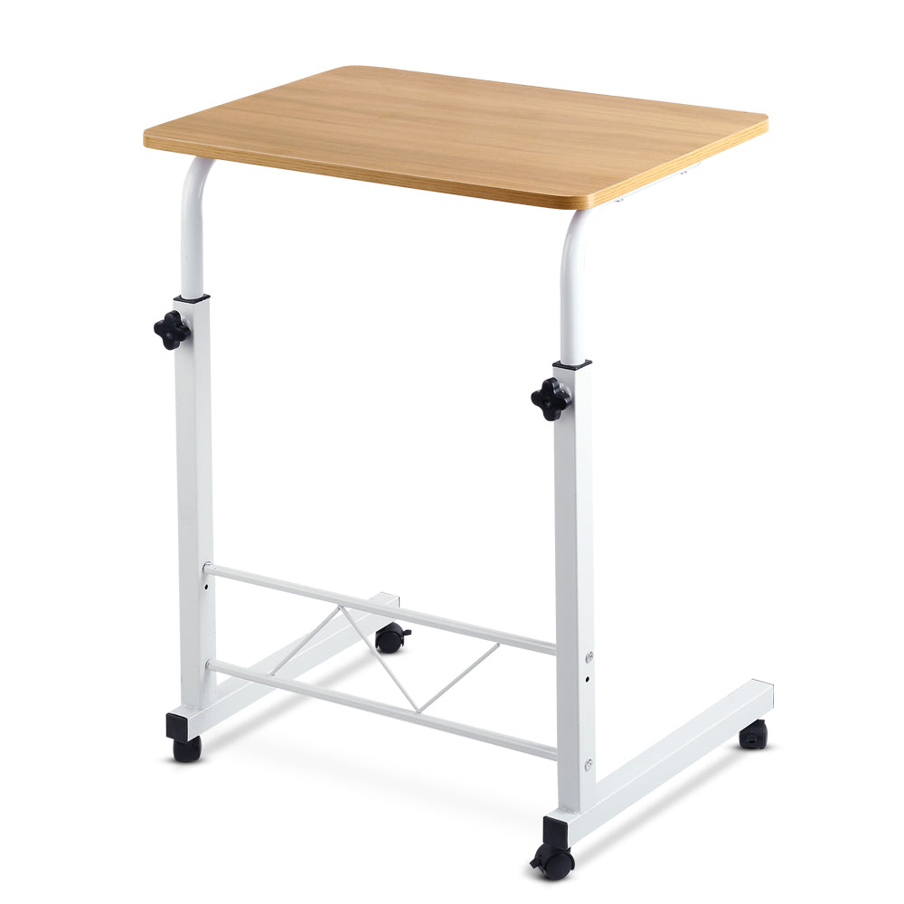 Artiss Laptop Table Desk Portable - Light Wood - Delldesign Living - Furniture > Office - free-shipping