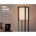 Artiss Led Floor Lamp Shelf Vintage Wood Standing Light Reading Storage Bedroom - Delldesign Living - Home & Garden > Lighting - free-shipping