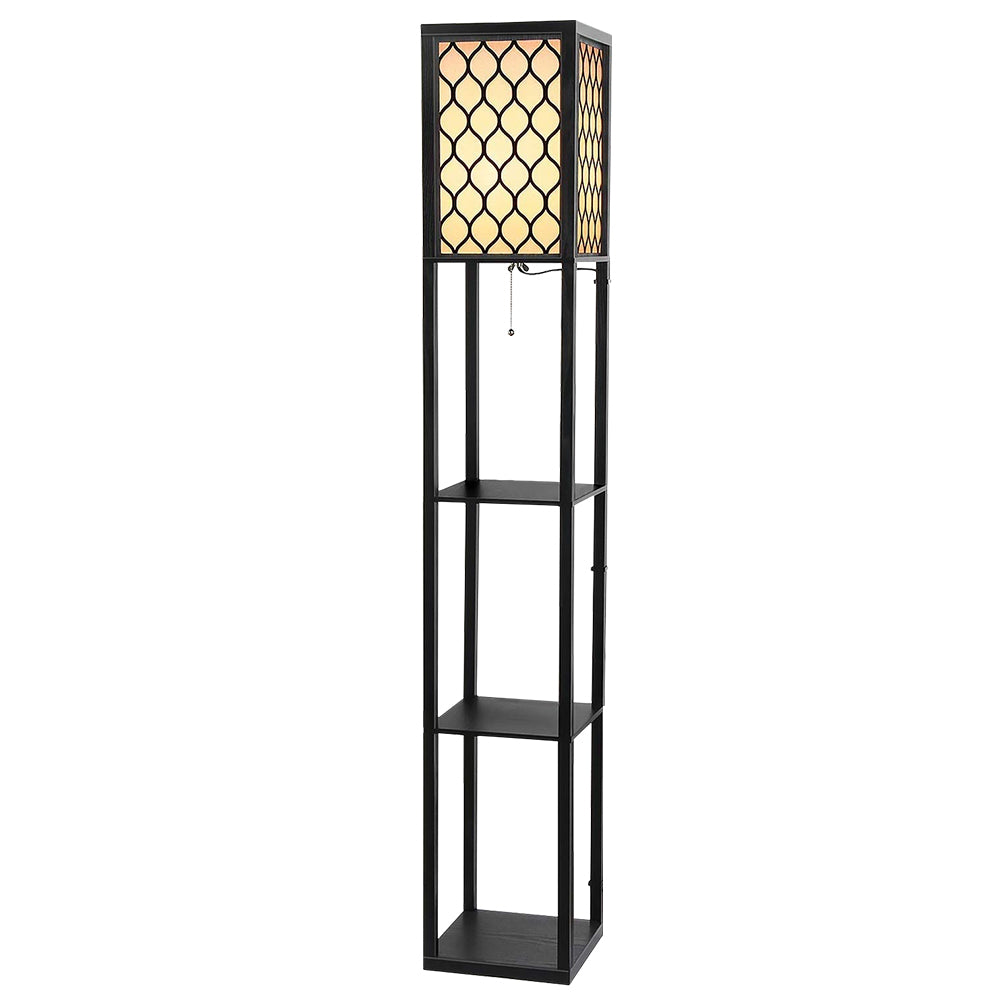 Artiss Floor Lamp Storage Shelf LED Lamps Vintage Standing Reading Light Bedroom - Delldesign Living - Furniture > Bedroom - free-shipping