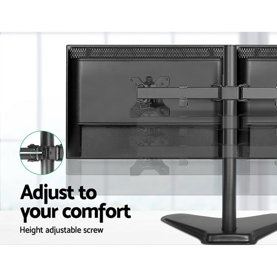 Artiss Monitor Arm Stand Dual Black - Delldesign Living - Furniture > Office - free-shipping