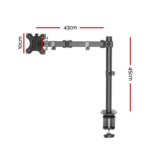 Artiss Monitor Arm Mount 32" Black - Delldesign Living - Furniture > Office - free-shipping