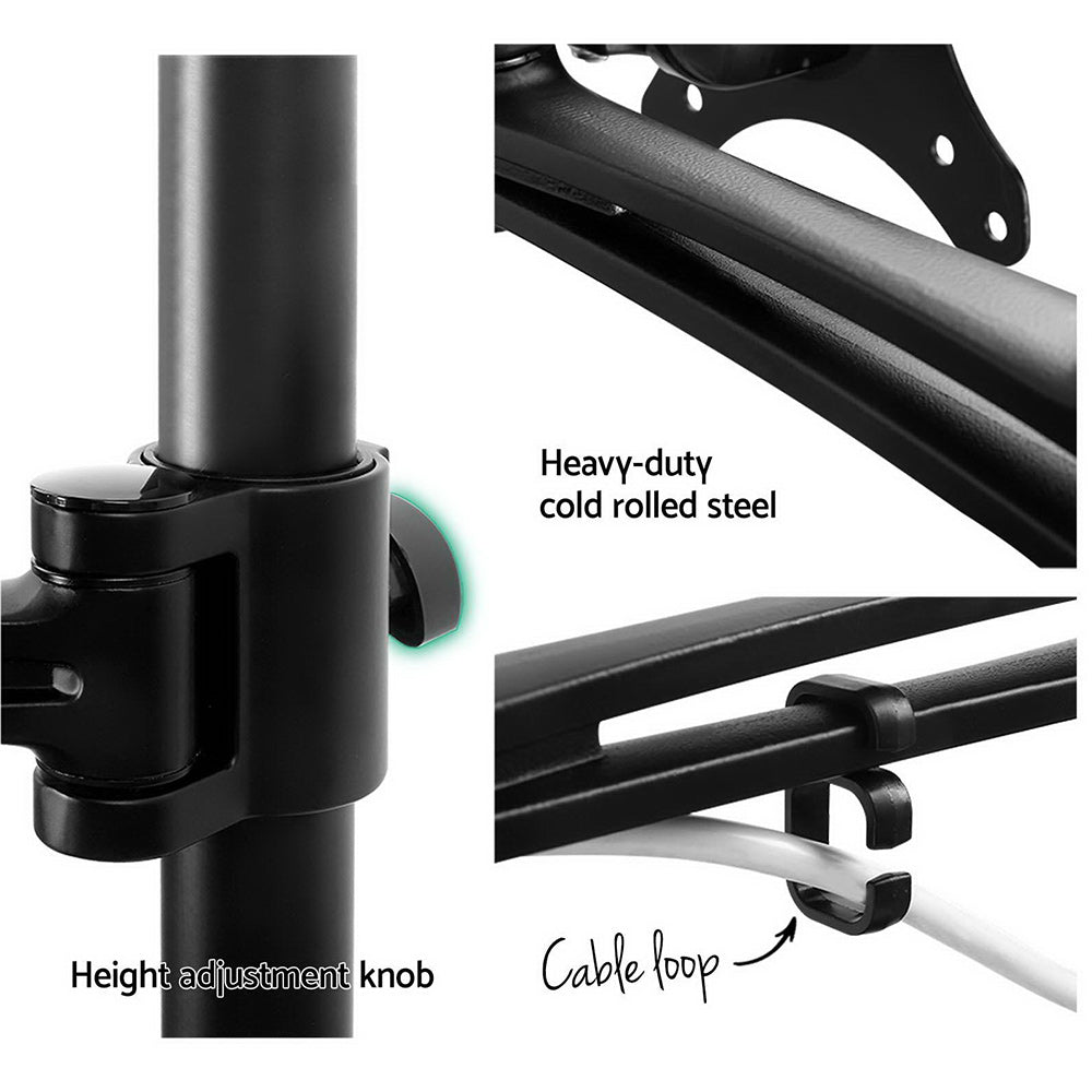 Artiss Monitor Arm Mount Single Black - Delldesign Living - Furniture > Office - free-shipping