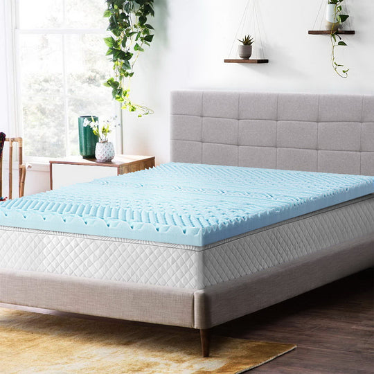 Giselle Bedding 11-zone Memory Foam Mattress Topper 8cm - Double - Delldesign Living - Home & Garden > Bedding - free-shipping