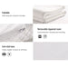 Giselle Bedding Memory Foam Mattress Topper w/Cover 8cm - Double - Delldesign Living - Furniture > Mattresses - free-shipping