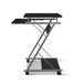 Artiss Metal Pull Out Table Desk - Black - Delldesign Living - Furniture > Office - free-shipping