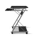 Artiss Metal Pull Out Table Desk - Black - Delldesign Living - Furniture > Office - free-shipping