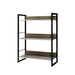 Artiss Bookshelf Display Shelves Metal Bookcase Wooden Book Shelf Wall Storage - Delldesign Living - Furniture > Office - free-shipping