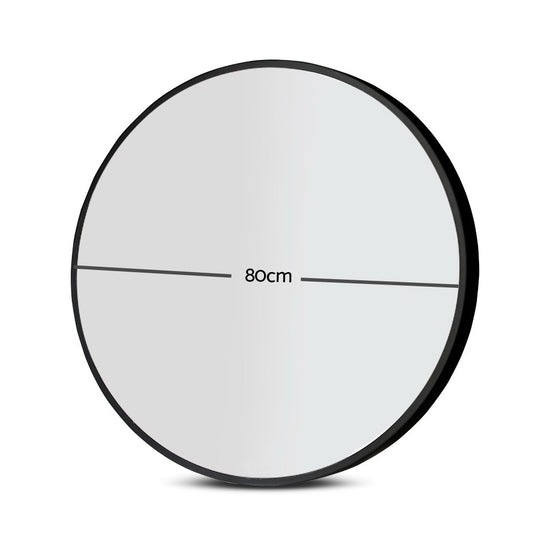 Embellir 80cm Wall Mirror Bathroom Round Makeup Mirror - Delldesign Living - Health & Beauty > Makeup Mirrors - free-shipping