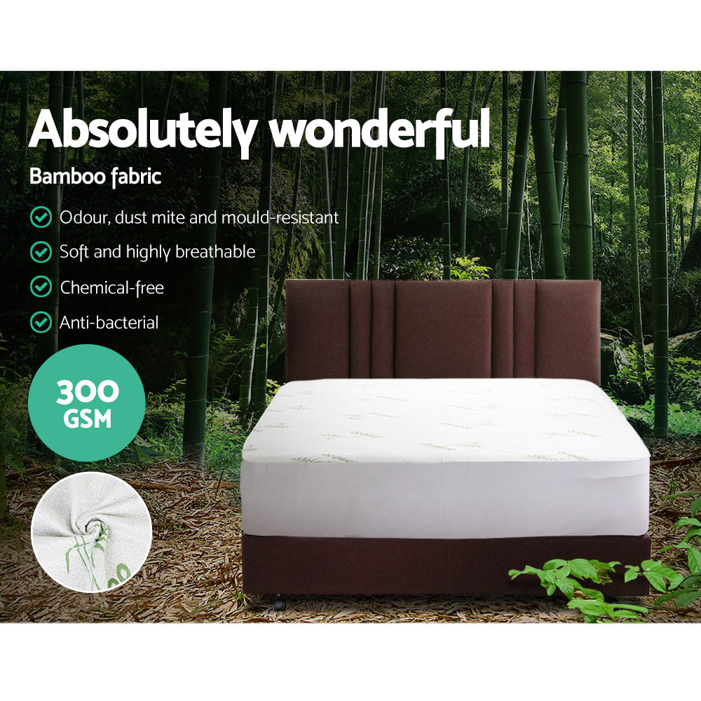 Giselle Bedding Giselle Bedding Bamboo Mattress Protector Queen - Delldesign Living - Furniture > Mattresses - free-shipping