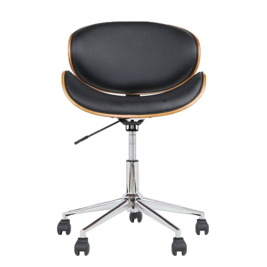 Artiss Leather Office Chair Black - Delldesign Living - Furniture > Office - free-shipping
