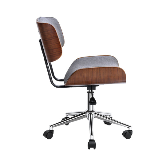 Artiss Wooden Fabric Office Chair Grey - Delldesign Living - Furniture > Office - free-shipping