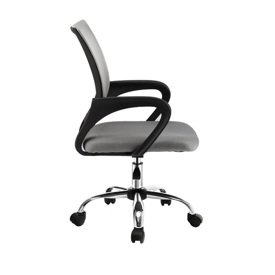 Artiss Office Chair Gaming Chair Computer Mesh Chairs Executive Mid Back Grey - Delldesign Living - Furniture > Office - free-shipping