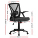 Artiss Gaming Office Chair Mesh Computer Chairs Swivel Executive Mid Back Black - Delldesign Living - Furniture > Office - free-shipping