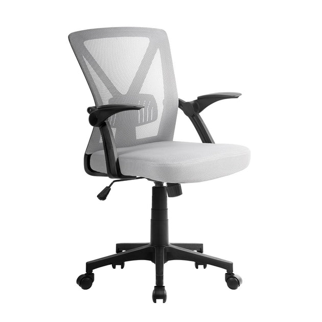 Artiss Office Chair Gaming Executive Computer Chairs Study Mesh Seat Tilt Grey - Delldesign Living - Furniture > Office - free-shipping