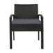 Gardeon Outdoor Furniture Bistro Wicker Chair Black - Delldesign Living - Furniture > Outdoor - free-shipping