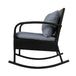 Gardeon Outdoor Furniture Rocking Chair Wicker Garden Patio Lounge Setting Black - Delldesign Living - Furniture > Outdoor - free-shipping