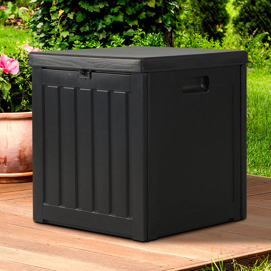 Gardeon 80L Outdoor Storage Box Waterproof Container Indoor Garden Toy Tool Shed - Delldesign Living - Home & Garden > Storage - free-shipping