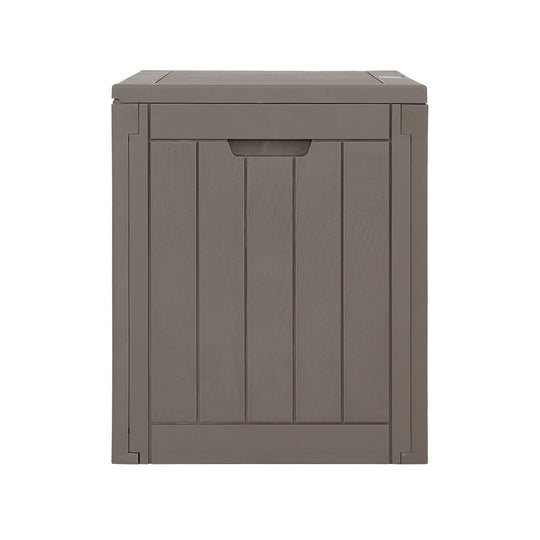 Gardeon Outdoor Storage Box 118L Container Lockable Indoor Garden Toy Tool Shed Grey - Delldesign Living - Home & Garden > Storage - 