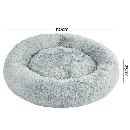 i.Pet Pet Bed Dog Bed Cat Extra Large 110cm Light Grey - Delldesign Living - Pet Care > Dog Supplies - free-shipping