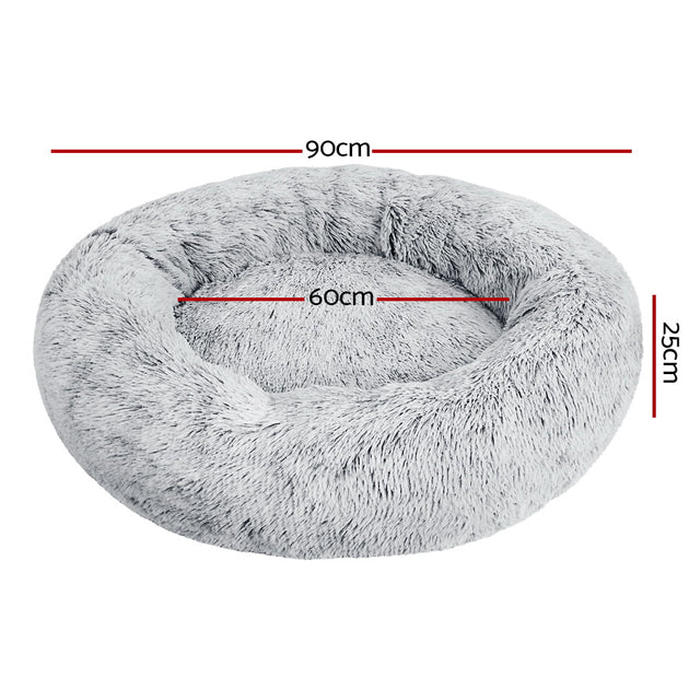 i.Pet Pet Bed Dog Bed Cat Large 90cm Charcoal - Delldesign Living - Pet Care > Dog Supplies - free-shipping