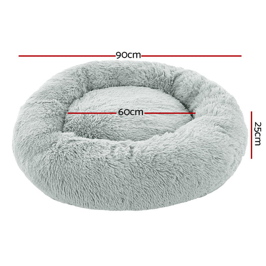 i.Pet Pet Bed Dog Bed Cat Large 90cm Light Grey - Delldesign Living - Pet Care > Dog Supplies - free-shipping