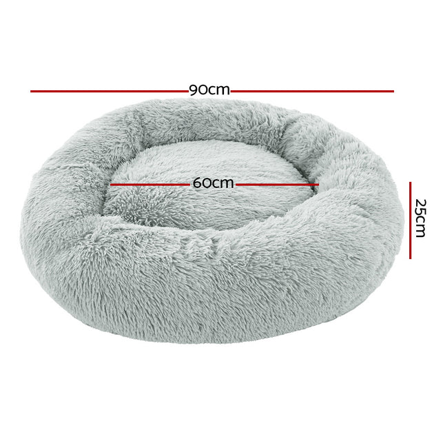 i.Pet Pet Bed Dog Bed Cat Large 90cm Light Grey - Delldesign Living - Pet Care > Dog Supplies - free-shipping