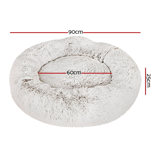 i.Pet Dog Bed Pet Bed Cat Large 90cm White - Delldesign Living - Pet Care > Dog Supplies - free-shipping