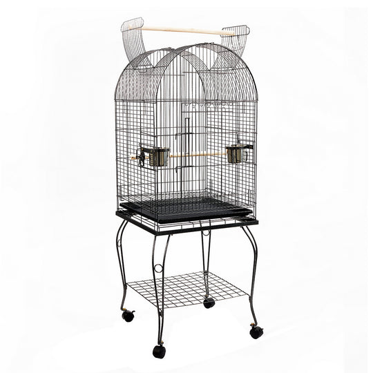 i.Pet Large Bird Cage with Perch - Black - Delldesign Living - Pet Care > Bird - free-shipping