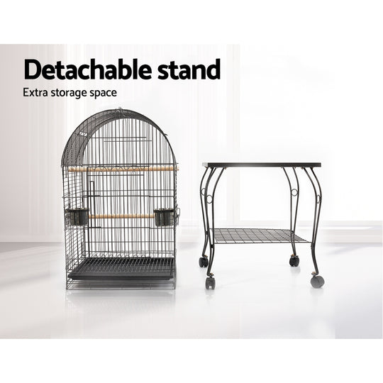 i.Pet Large Bird Cage with Perch - Black - Delldesign Living - Pet Care > Bird - free-shipping