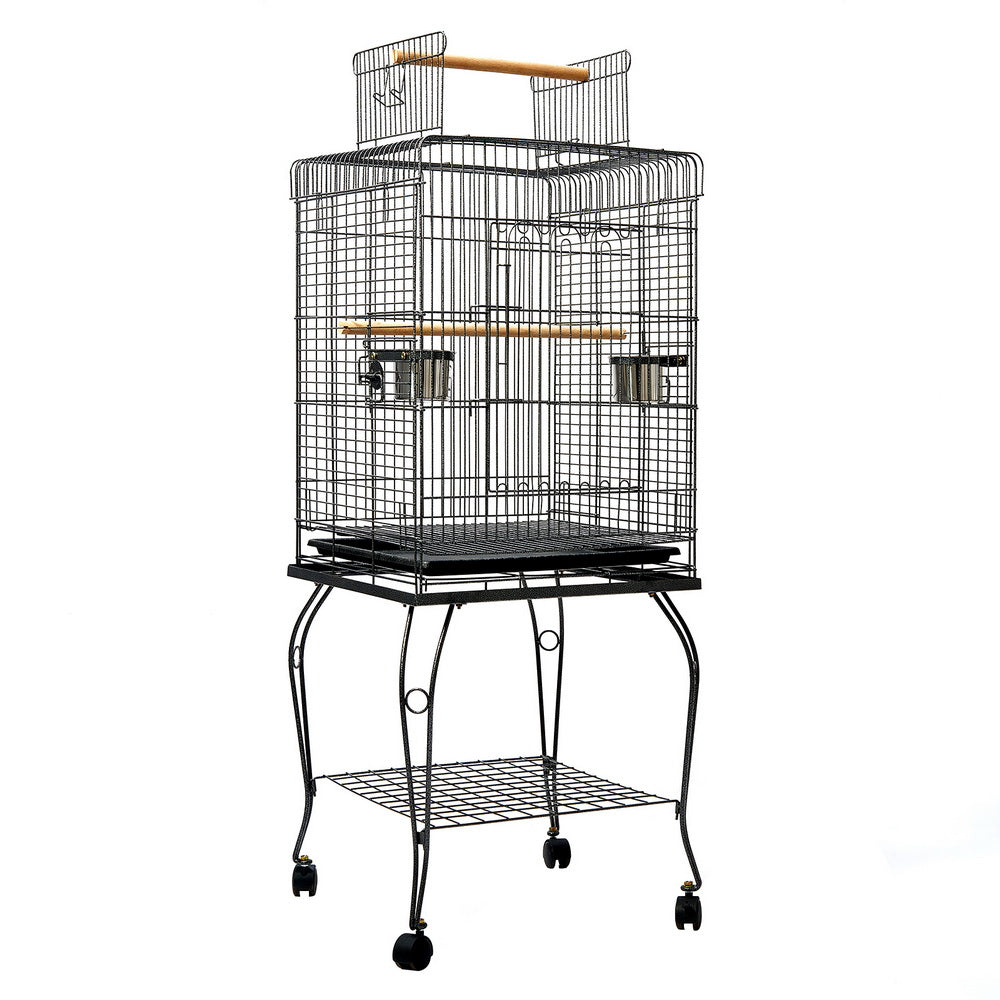 i.Pet Large Bird Cage with Perch - Black - Delldesign Living - Pet Care > Bird - free-shipping