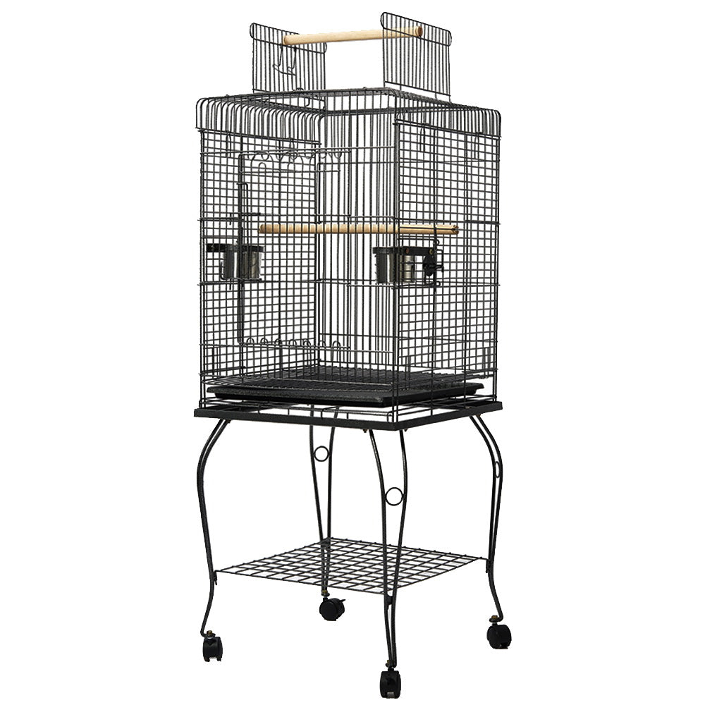 i.Pet Large Bird Cage with Perch - Black - Delldesign Living - Pet Care > Bird - free-shipping