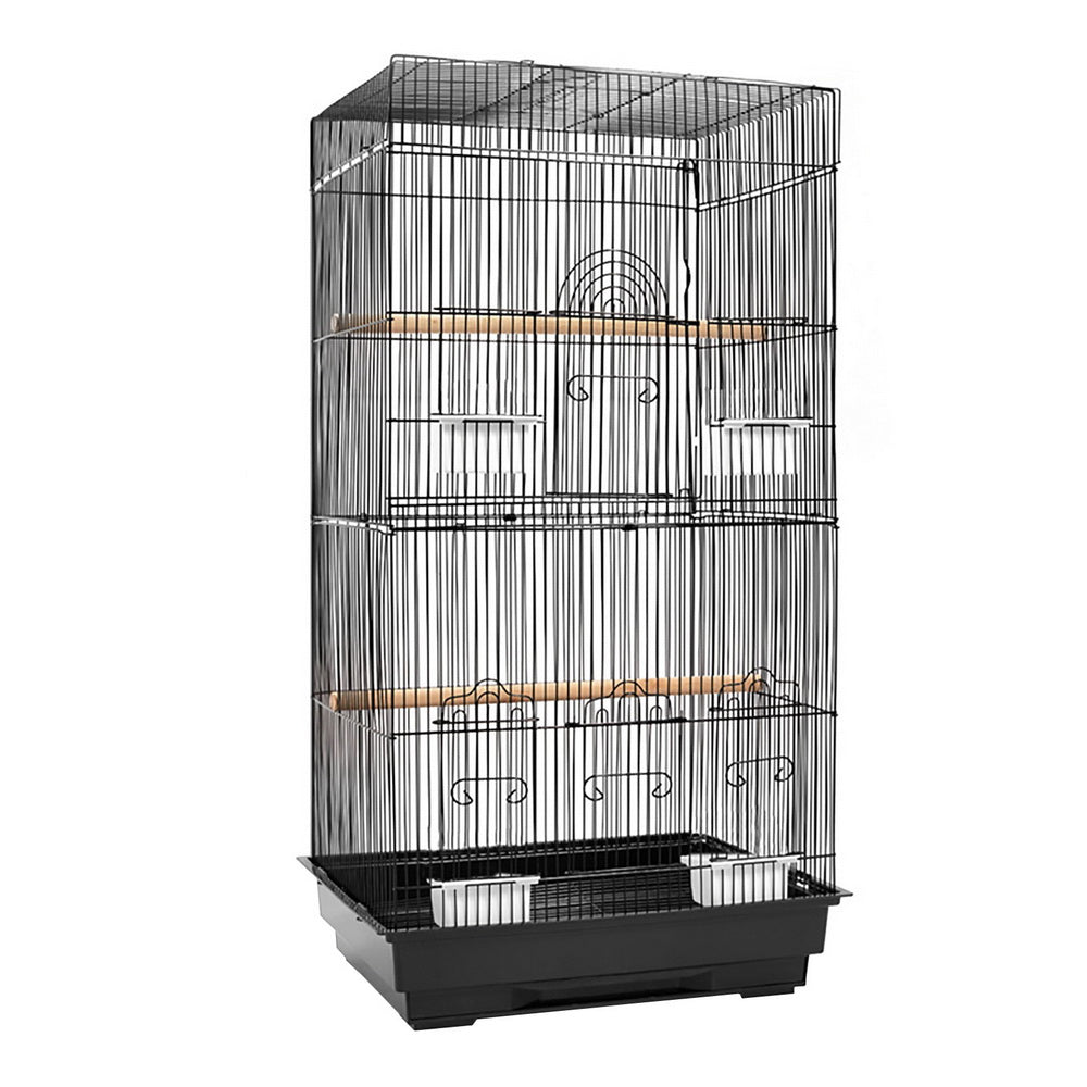 i.Pet Medium Bird Cage with Perch - Black - Delldesign Living - Pet Care > Bird - free-shipping