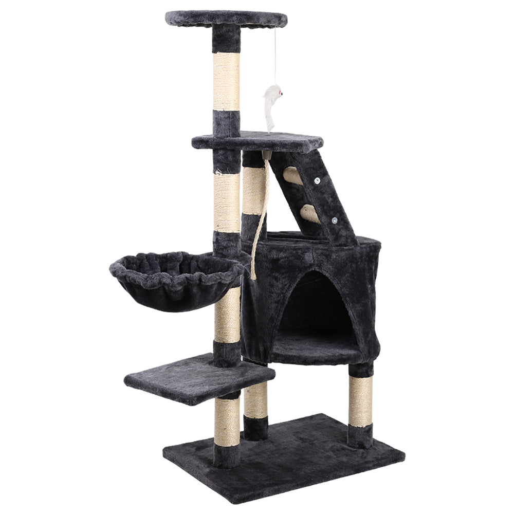 i.Pet Cat Tree 120cm Trees Scratching Post Scratcher Tower Condo House Furniture Wood Multi Level - Delldesign Living - Pet Care > Cat Supplies - free-shipping