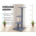 i.Pet Cat Tree 124cm Trees Scratching Post Scratcher Tower Condo House Furniture Wood Steps - Delldesign Living - Pet Care > Cat Supplies - free-shipping