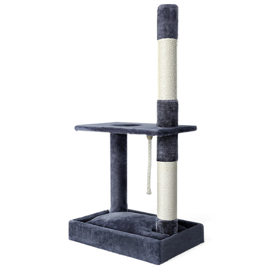 i.Pet Cat Tree Scratching Post Scratcher Tower Condo House Grey 102cm - Delldesign Living - Pet Care > Cat Supplies - free-shipping