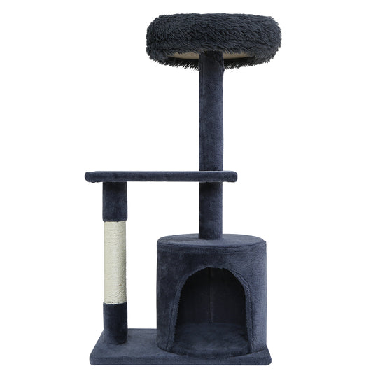 i.Pet Cat Tree Scratching Post Scratcher Tower Condo House Grey 94cm - Delldesign Living - Pet Care > Cat Supplies - free-shipping