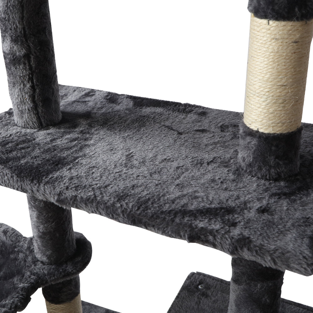 i.Pet Cat Tree 140cm Trees Scratching Post Scratcher Tower Condo House Furniture Wood - Delldesign Living - Pet Care > Cat Supplies - free-shipping